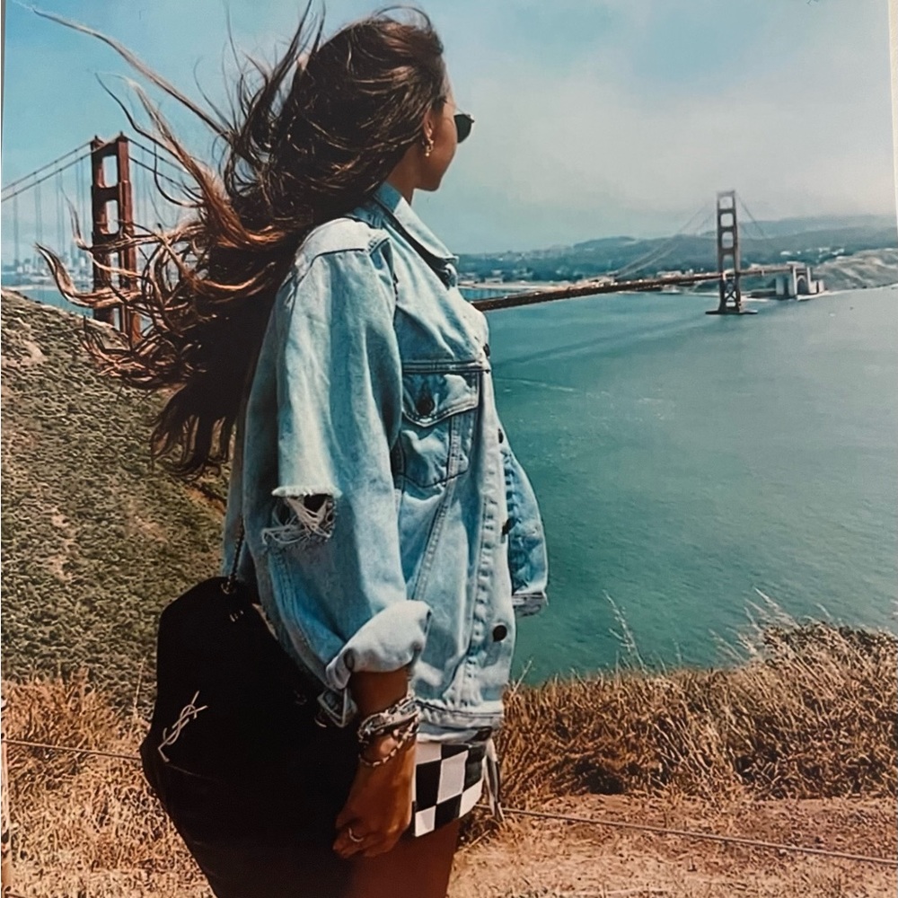 FreePeople oversized denim jacket